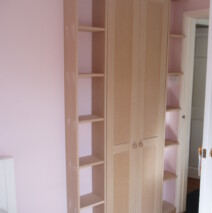 Narrow bedroom storage