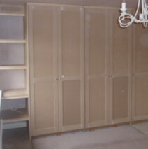 Shaker style wardrobes
