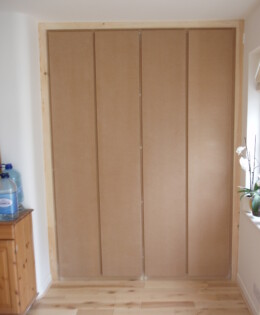 Handle-less wardrobes