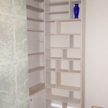 Oak Veneered Bookcase Unit