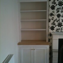 Alcove Unit With Oak Top