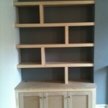 Alcove Unit With Floating Shelves