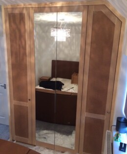 Mirrored Eaves Wardrobe